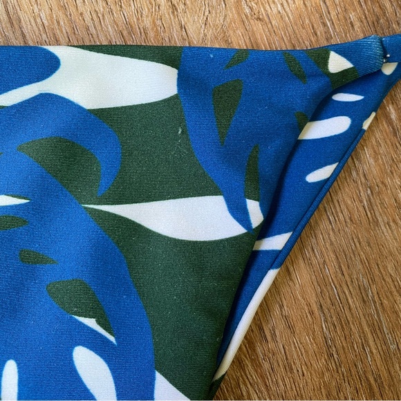 ✨SET✨ Mikoh - Monstera print in Blue/Green sz Small - Picture 6 of 6